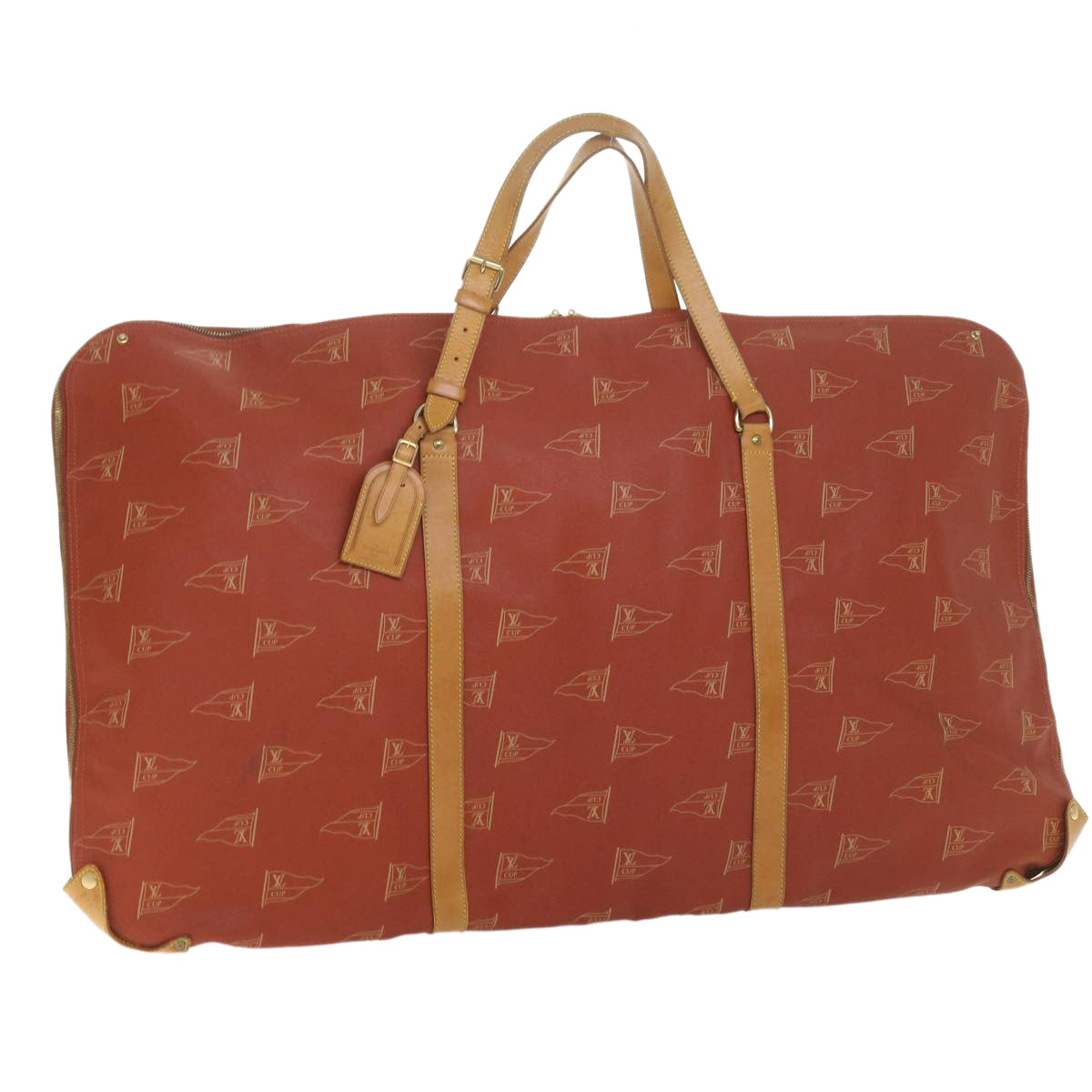 LOUIS VUITTON LV Cup Garment Cover Red Aboganie LV Auth 54415