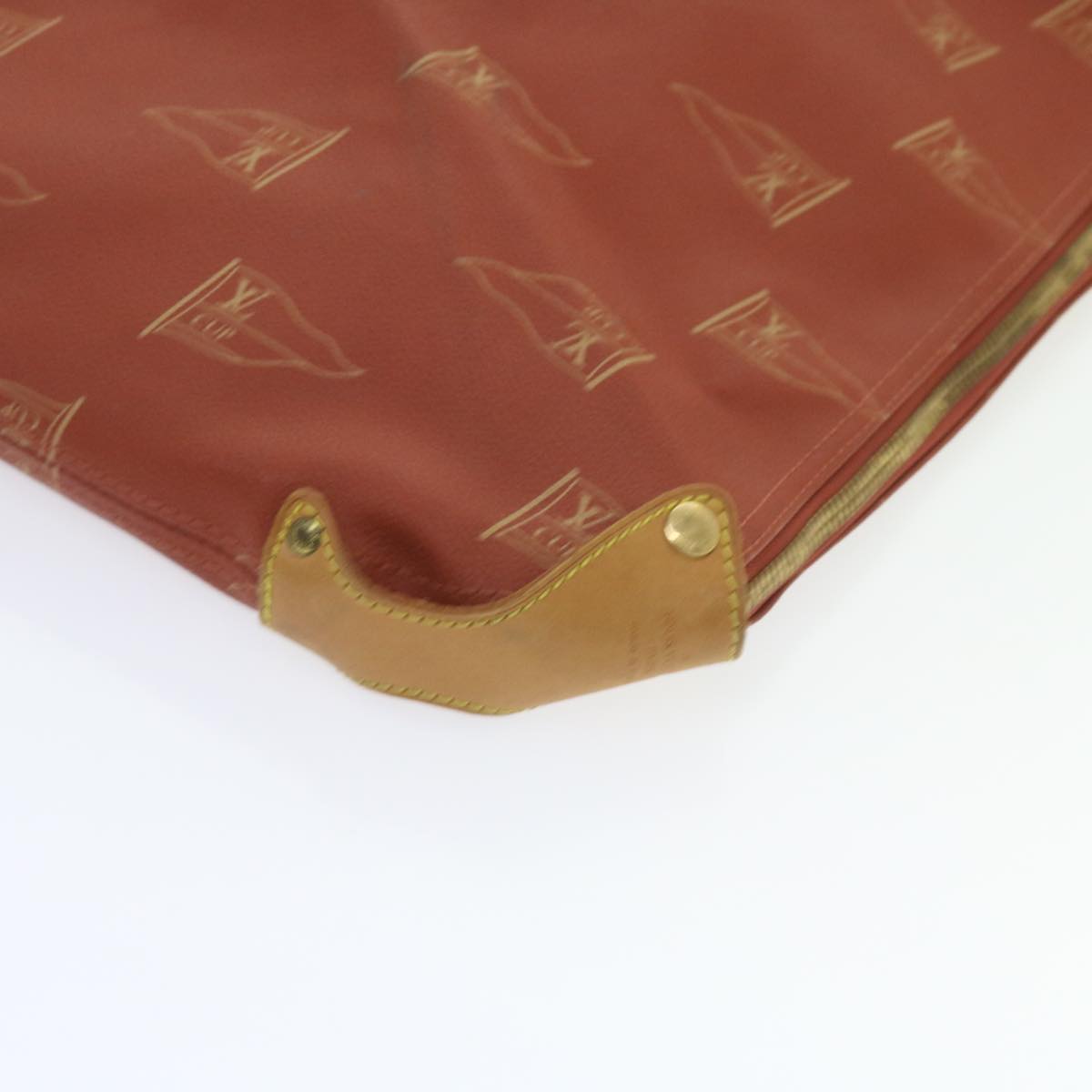 LOUIS VUITTON LV Cup Garment Cover Red Aboganie LV Auth 54415