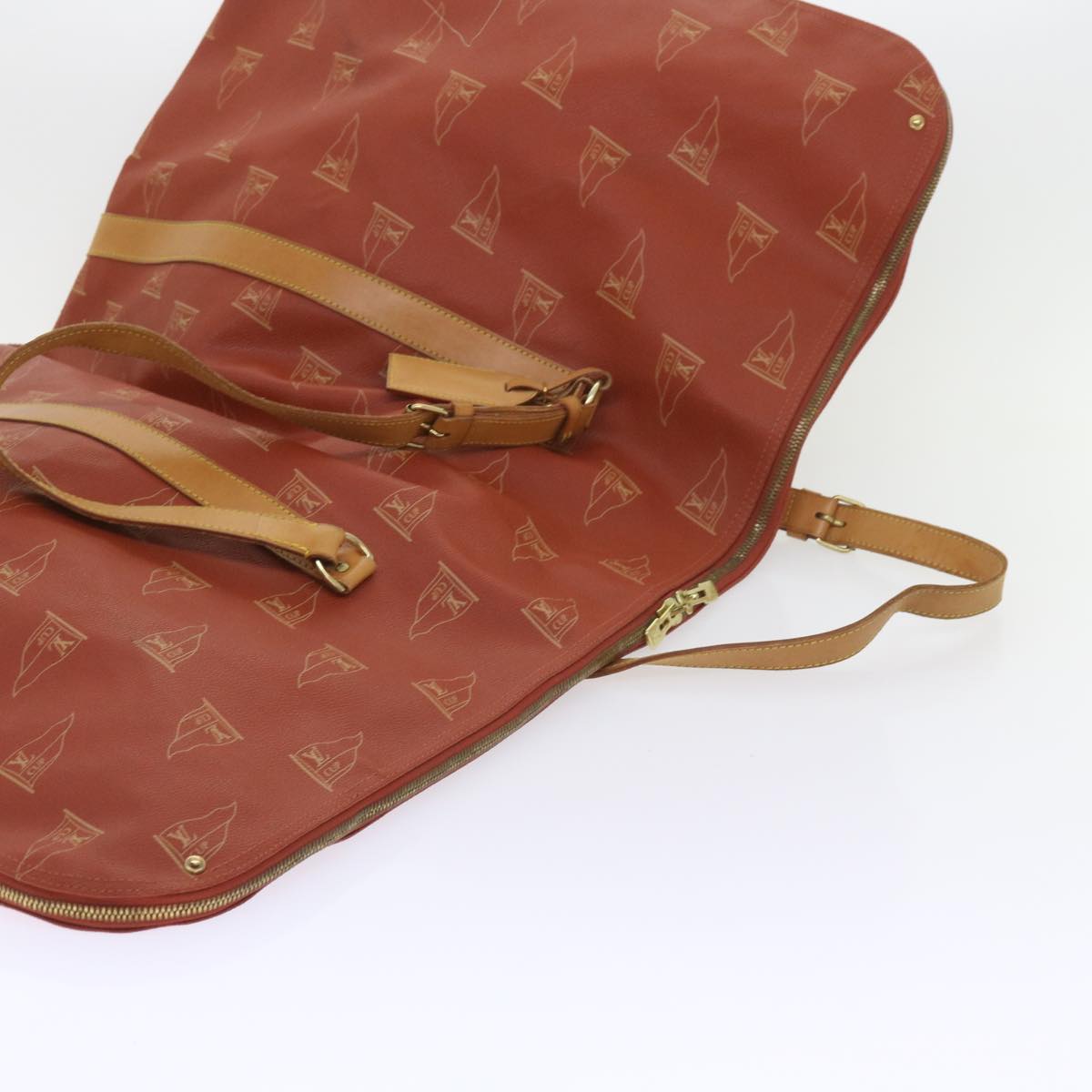 LOUIS VUITTON LV Cup Garment Cover Red Aboganie LV Auth 54415