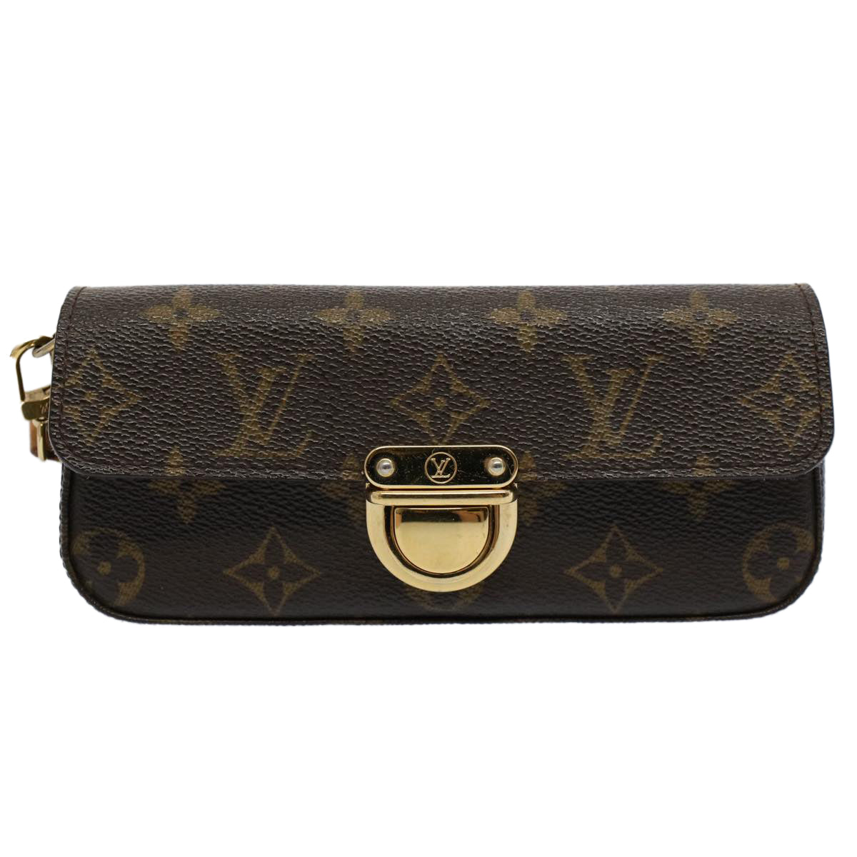 LOUIS VUITTON Monogram Pochette lagoon Glasses Case M60008 LV Auth 54437