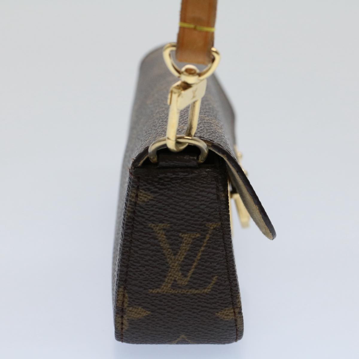 LOUIS VUITTON Monogram Pochette lagoon Glasses Case M60008 LV Auth 54437