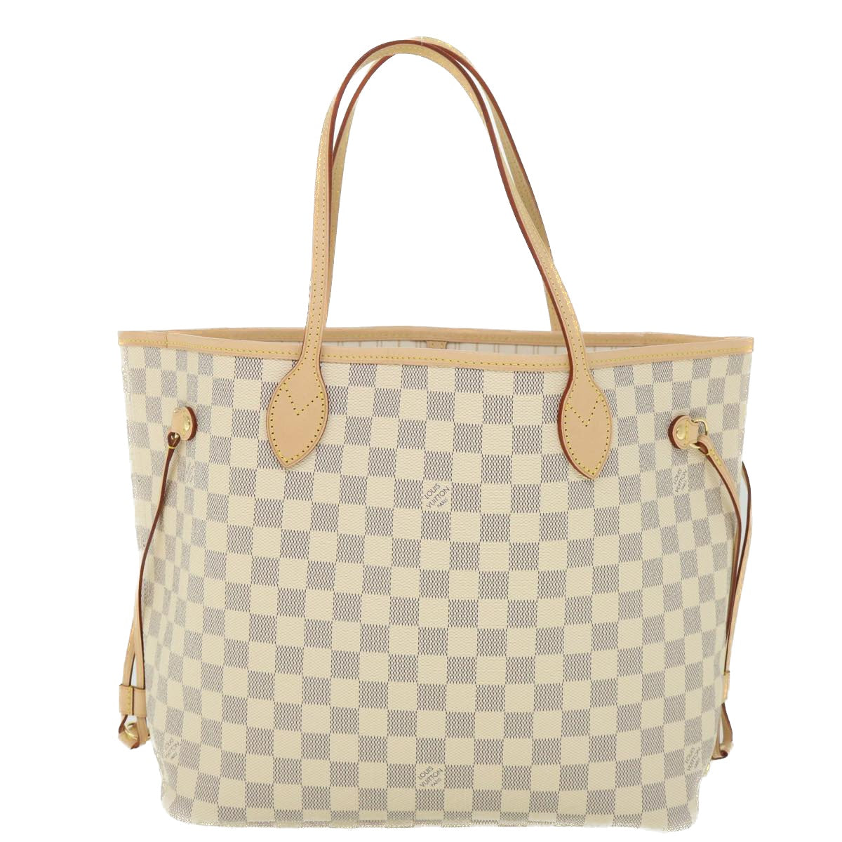 LOUIS VUITTON Damier Azur Neverfull MM Tote Bag N41605 LV Auth 54444A