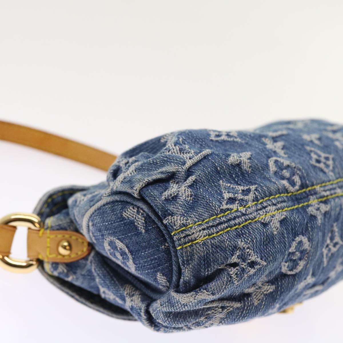 LOUIS VUITTON Monogram Denim Mini Preity Shoulder Bag Blue M95050 Auth 54451A