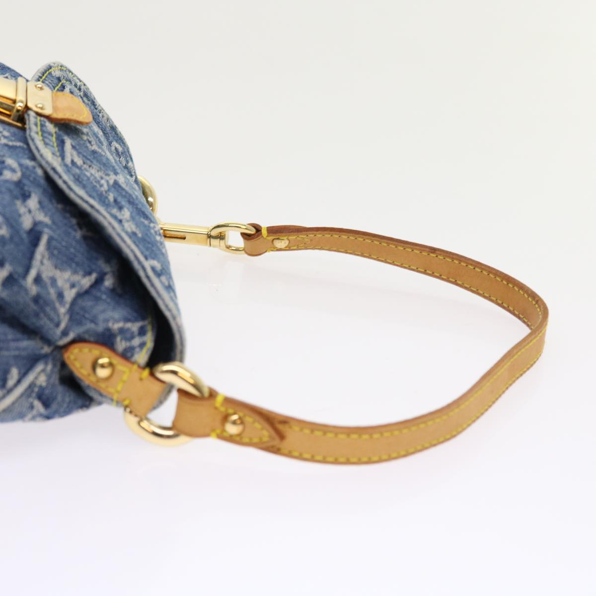 LOUIS VUITTON Monogram Denim Mini Preity Shoulder Bag Blue M95050 Auth 54451A