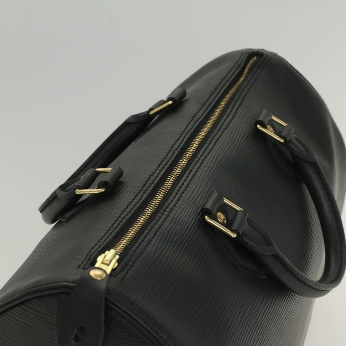 LOUIS VUITTON Epi Speedy 30 Hand Bag Noir Black M43002 LV Auth 54494