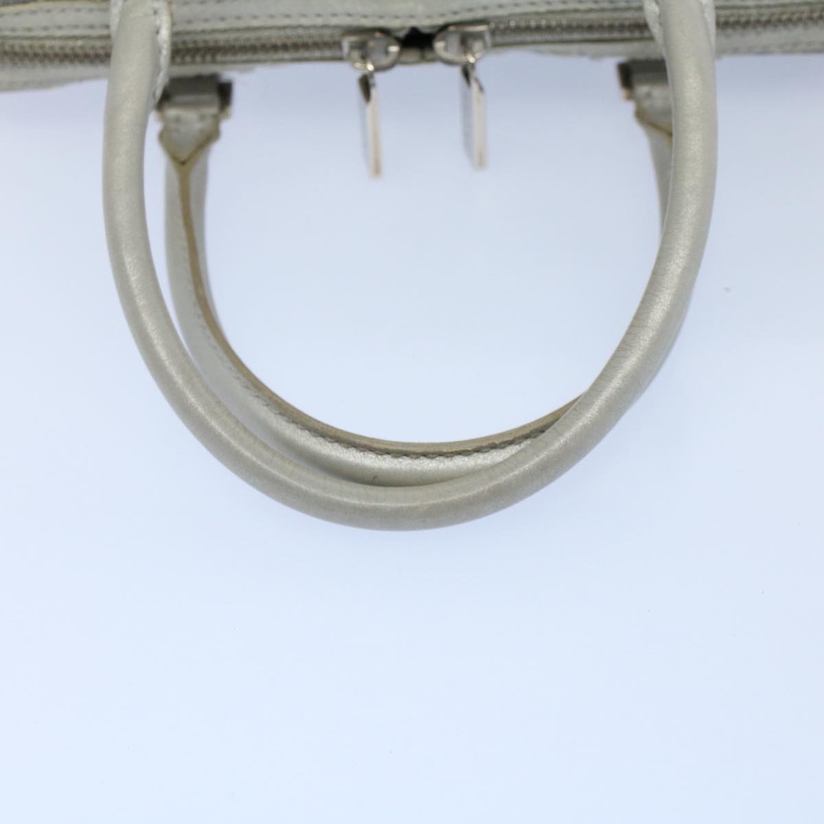 CELINE C Macadam Canvas Hand Bag Light Blue Auth 54505