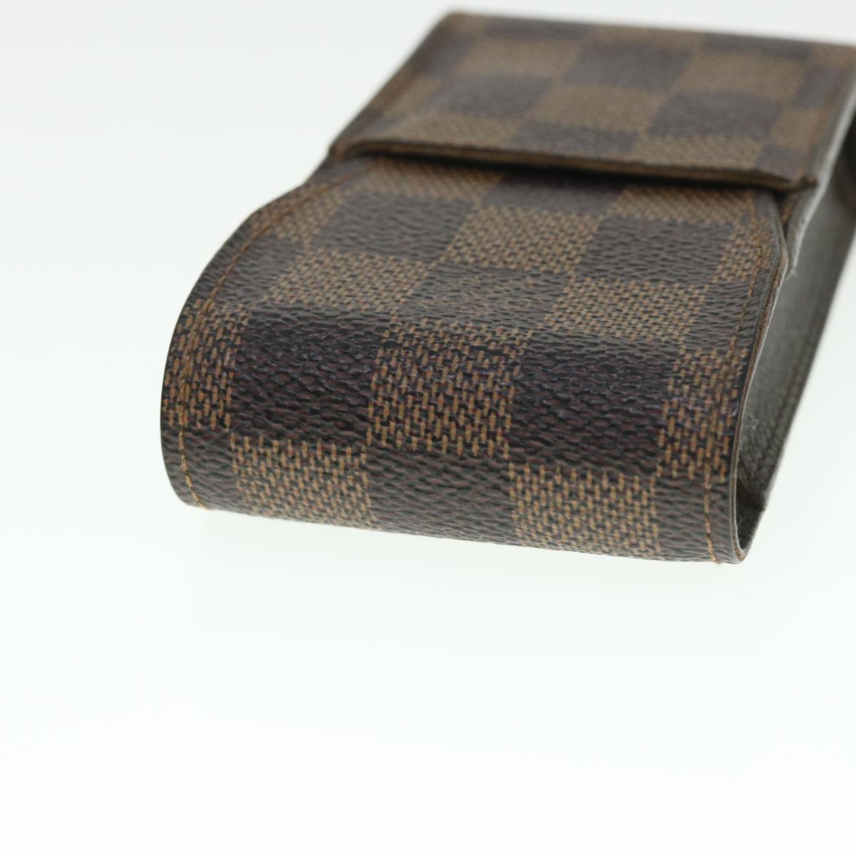 LOUIS VUITTON Damier Ebene Etui Cigarette Case N63024 LV Auth 54527