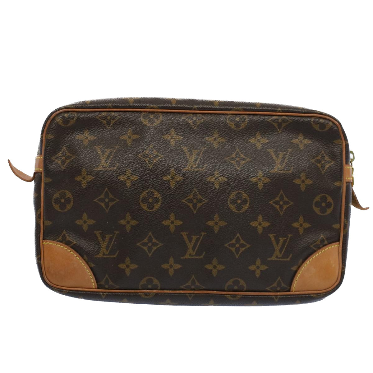 LOUIS VUITTON Monogram Compiegne 28 Clutch Bag M51845 LV Auth 54529