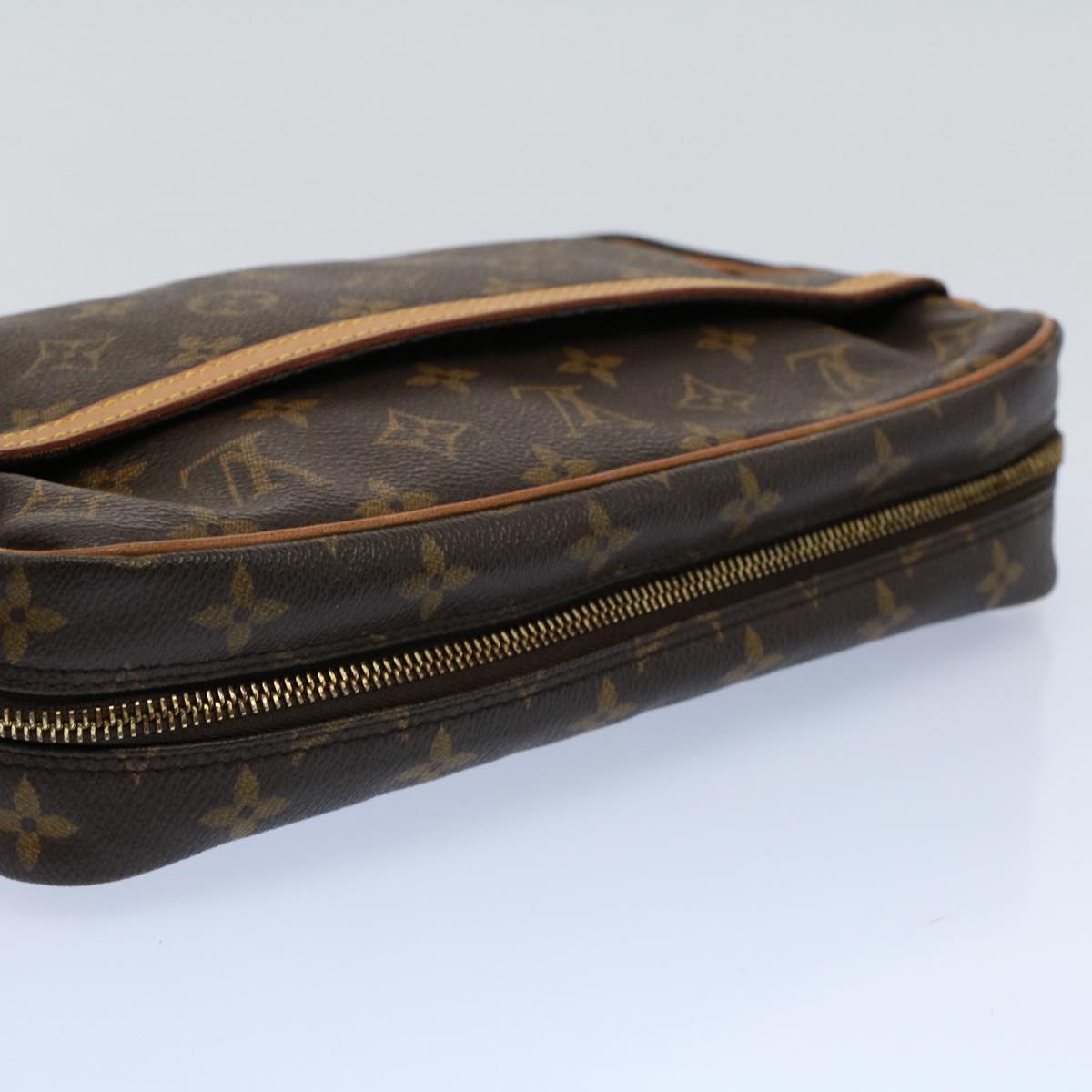 LOUIS VUITTON Monogram Compiegne 28 Clutch Bag M51845 LV Auth 54529