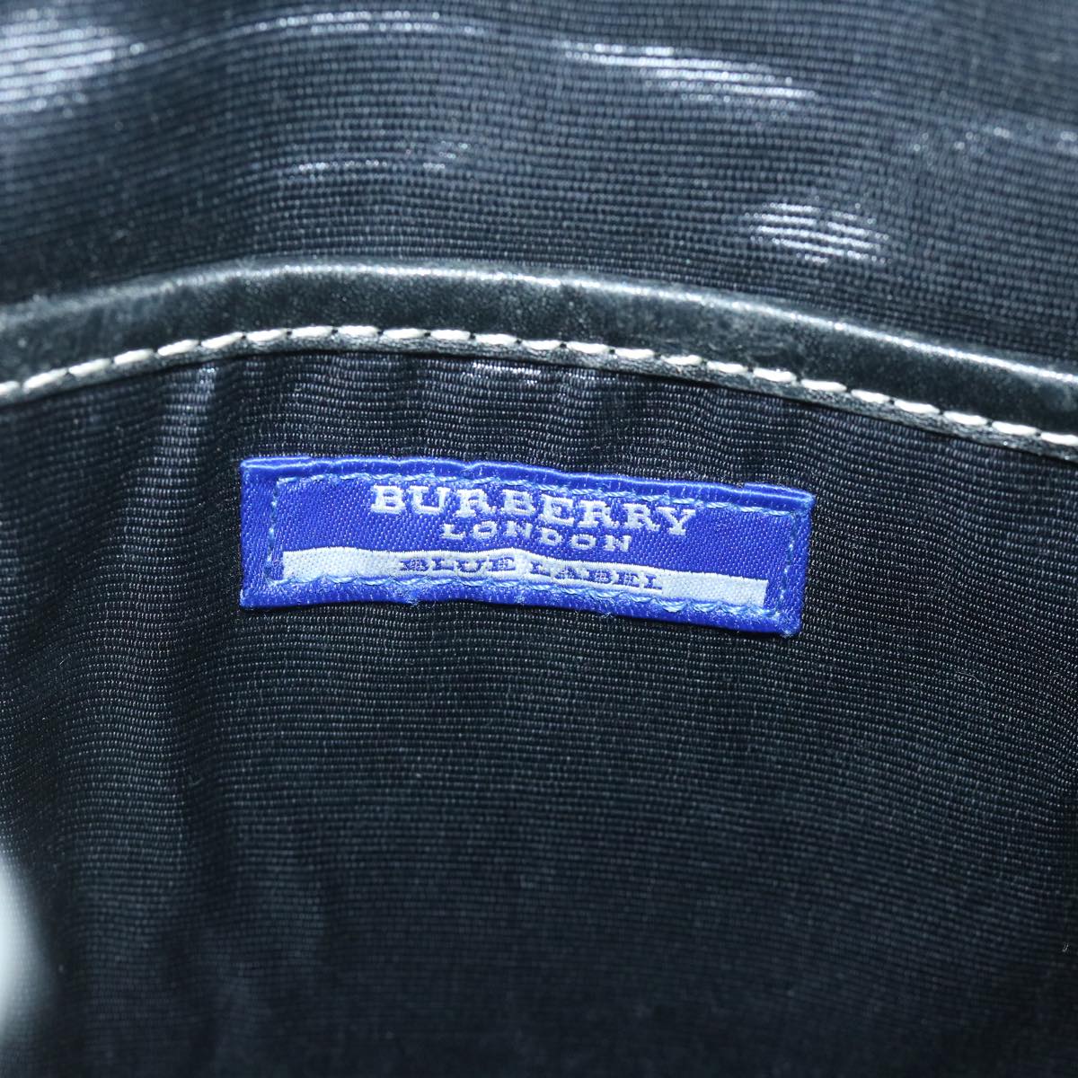 BURBERRY Nova Check Shoulder Bag Black Auth 54553