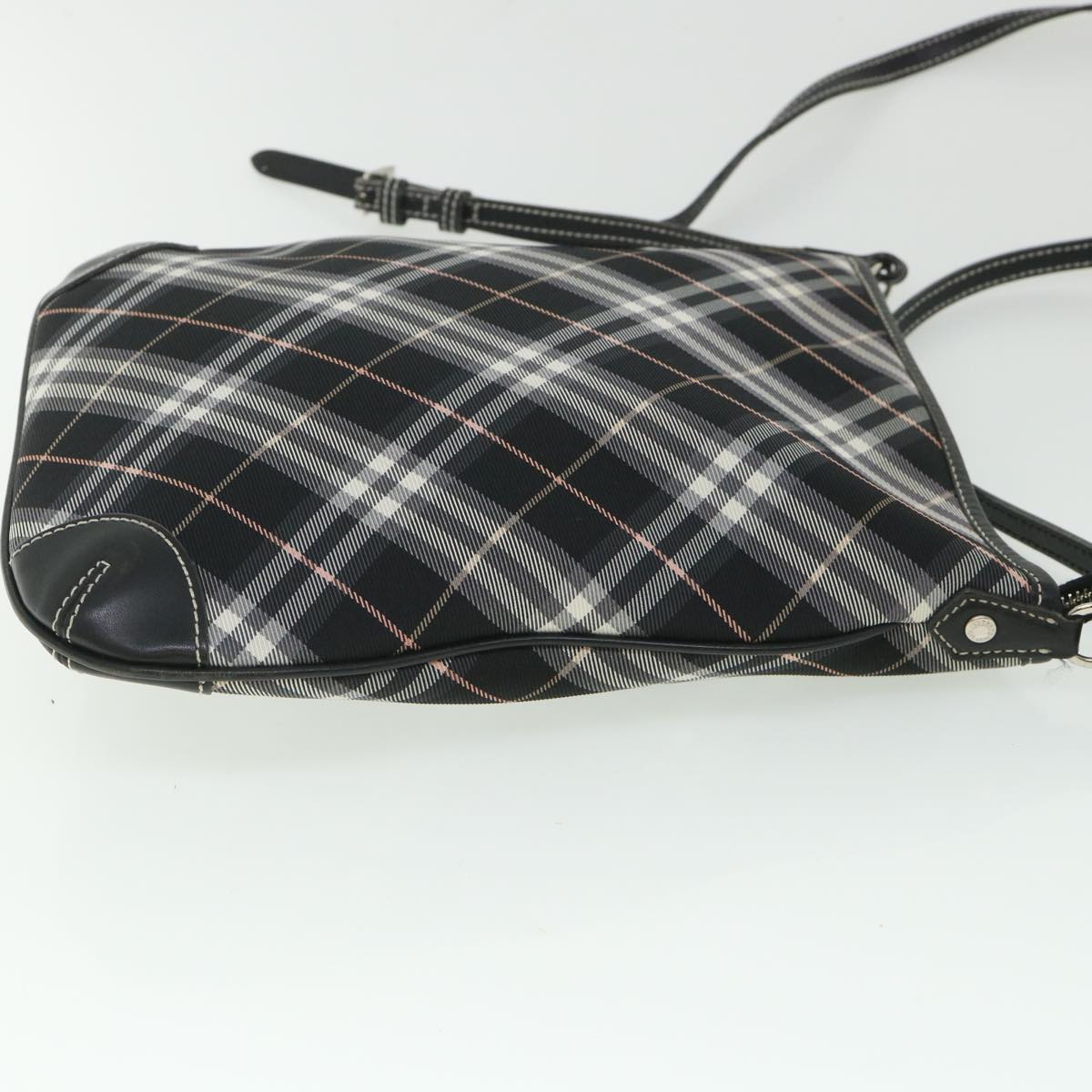 BURBERRY Nova Check Shoulder Bag Black Auth 54553