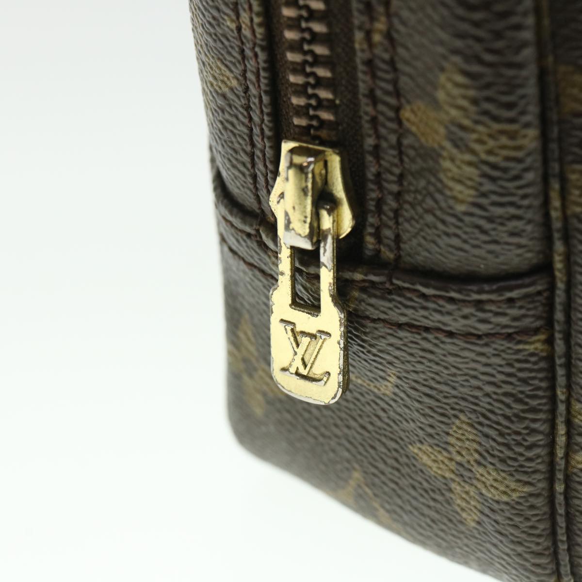 LOUIS VUITTON Monogram Trousse Toilette 23 Clutch Bag M47524 LV Auth 54558