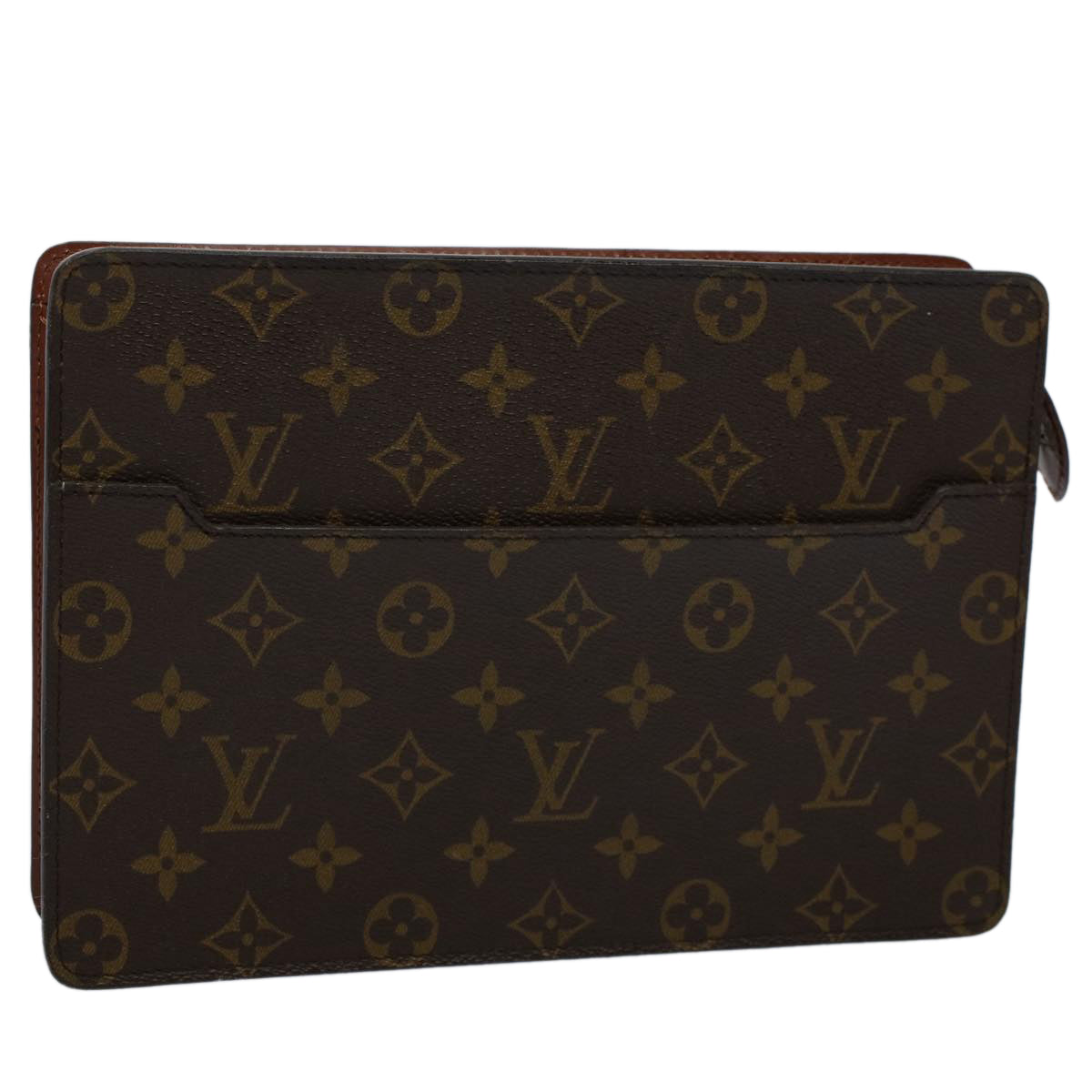 LOUIS VUITTON Monogram Pochette Homme Clutch Bag M51795 LV Auth 54575