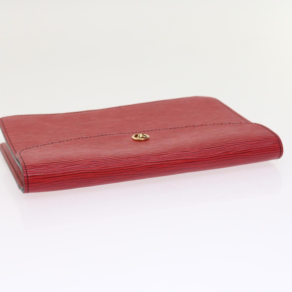 LOUIS VUITTON Epi Montaigne Clutch Bag Red M52657 LV Auth 54576