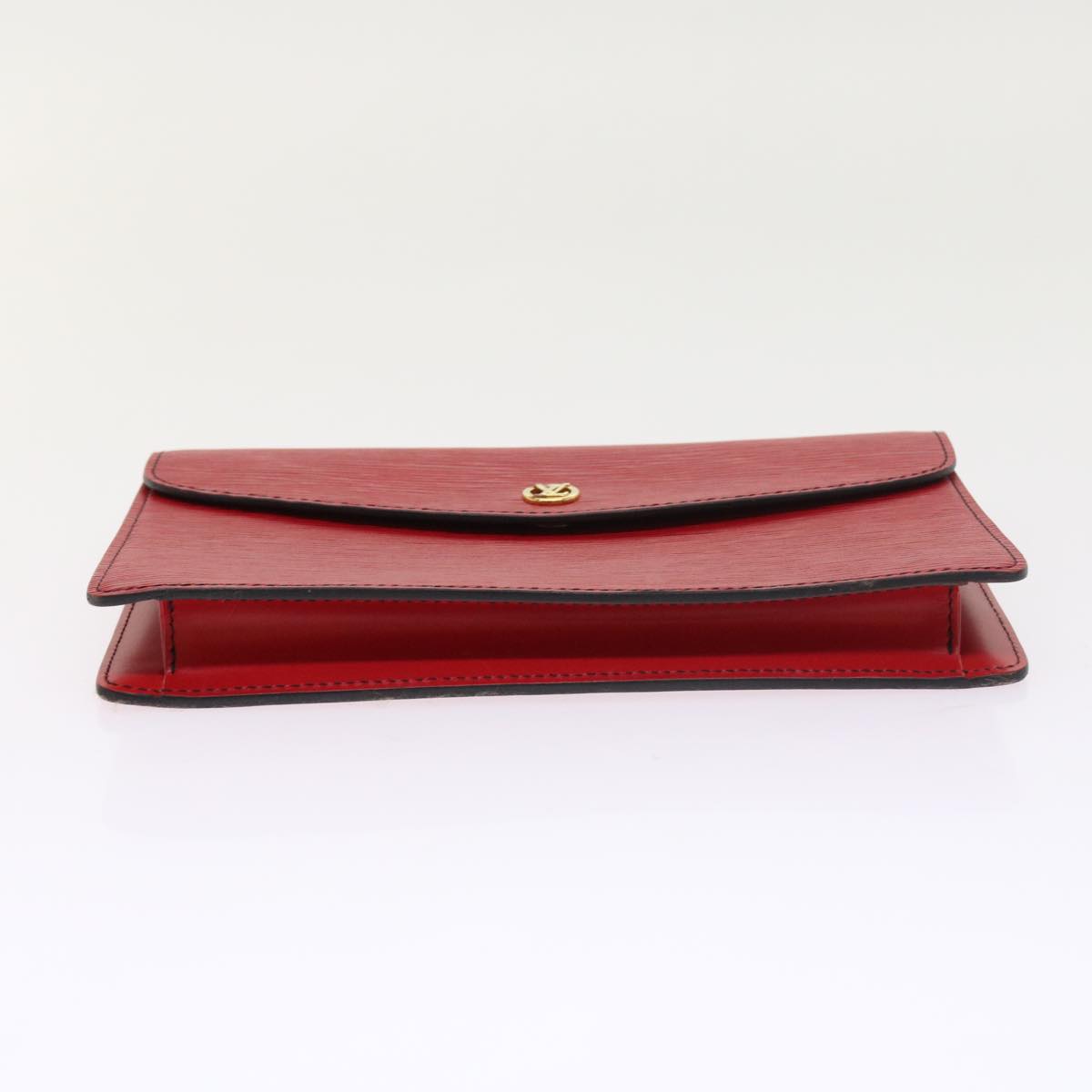 LOUIS VUITTON Epi Montaigne Clutch Bag Red M52657 LV Auth 54576