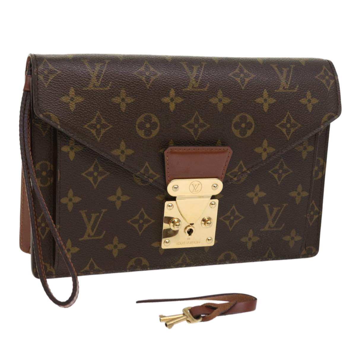 LOUIS VUITTON Monogram Serie Dragonne Hand Bag SPO M50210 LV Auth 54577A