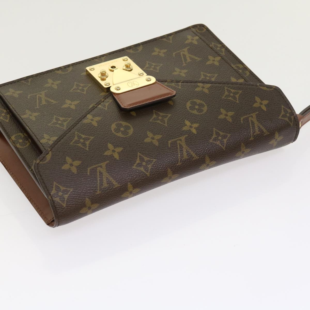 LOUIS VUITTON Monogram Serie Dragonne Hand Bag SPO M50210 LV Auth 54577A