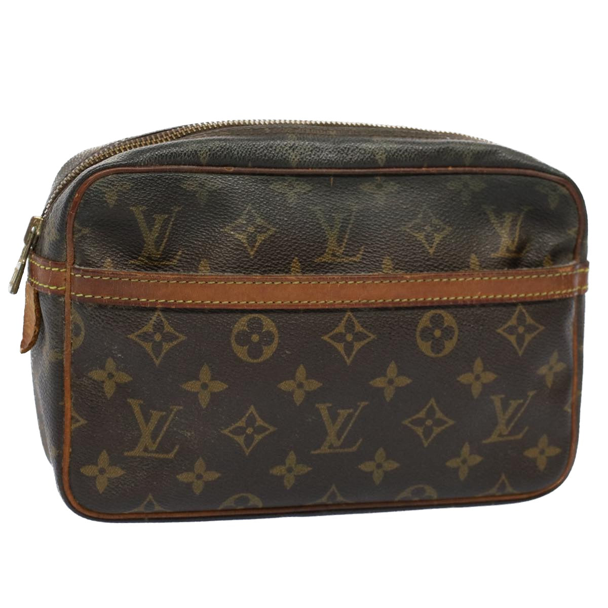 LOUIS VUITTON Monogram Compiegne 23 Clutch Bag M51847 LV Auth 54584