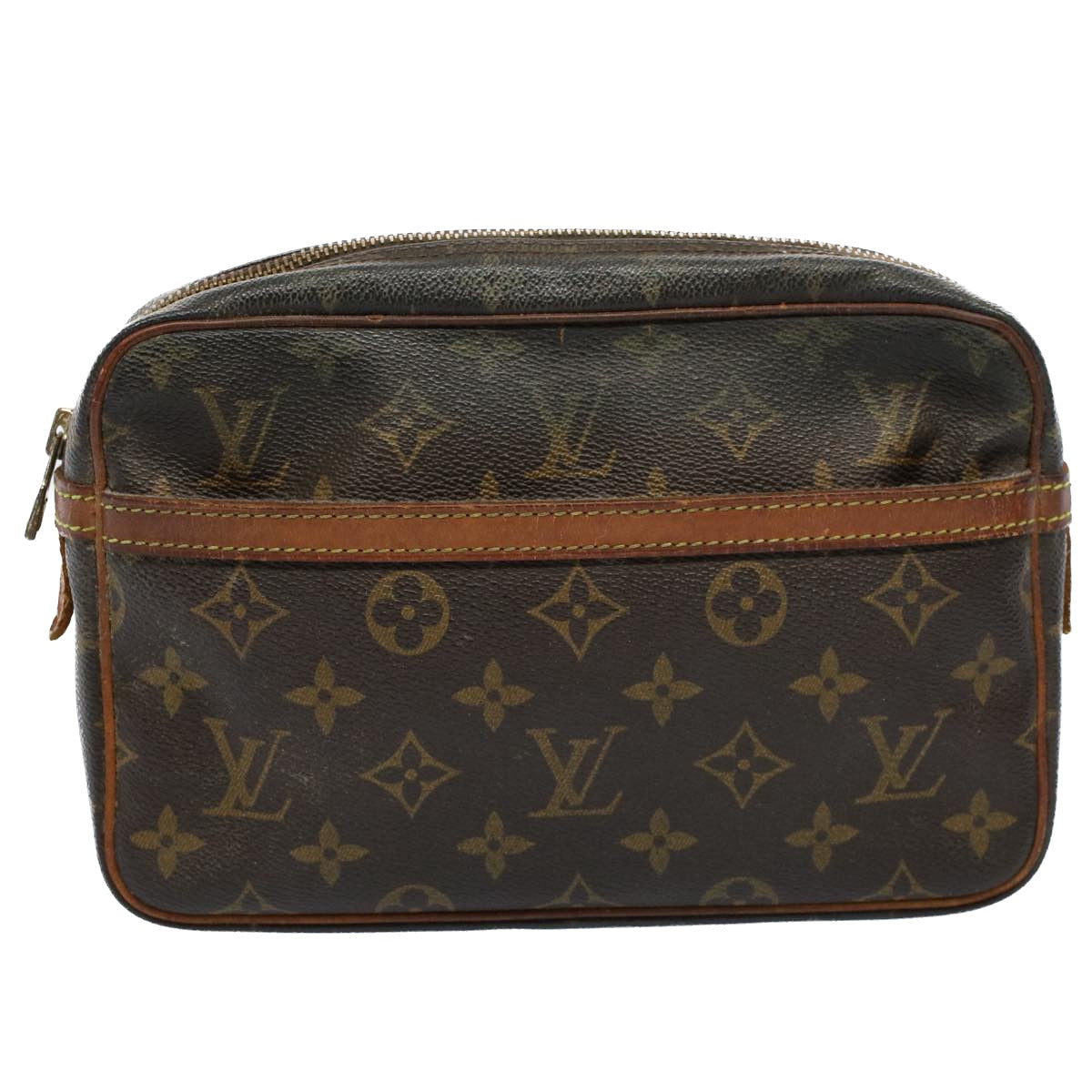 LOUIS VUITTON Monogram Compiegne 23 Clutch Bag M51847 LV Auth 54584