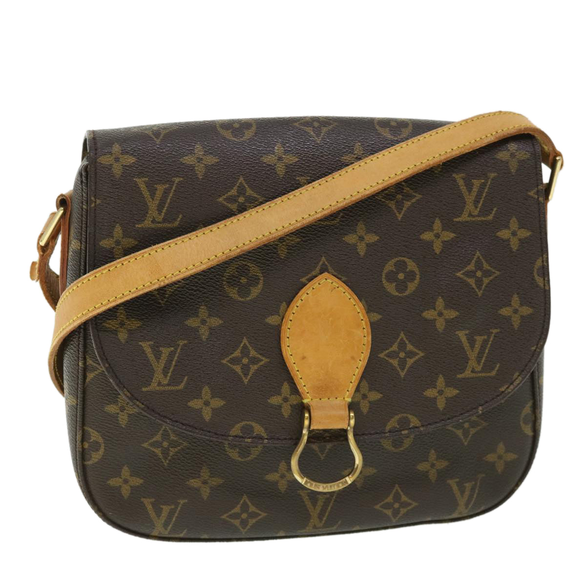 LOUIS VUITTON Monogram Saint Cloud GM Shoulder Bag M51242 LV Auth 54585