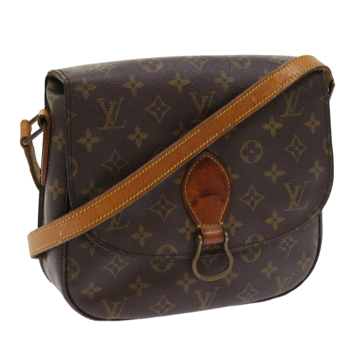 LOUIS VUITTON Monogram Saint Cloud GM Shoulder Bag M51242 LV Auth 54586