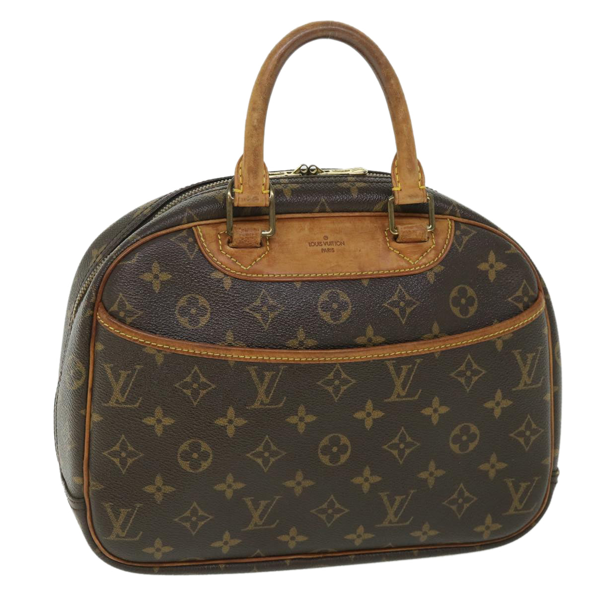 LOUIS VUITTON Monogram Trouville Hand Bag M42228 LV Auth 54597