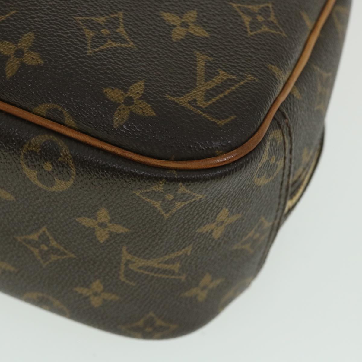 LOUIS VUITTON Monogram Trouville Hand Bag M42228 LV Auth 54597