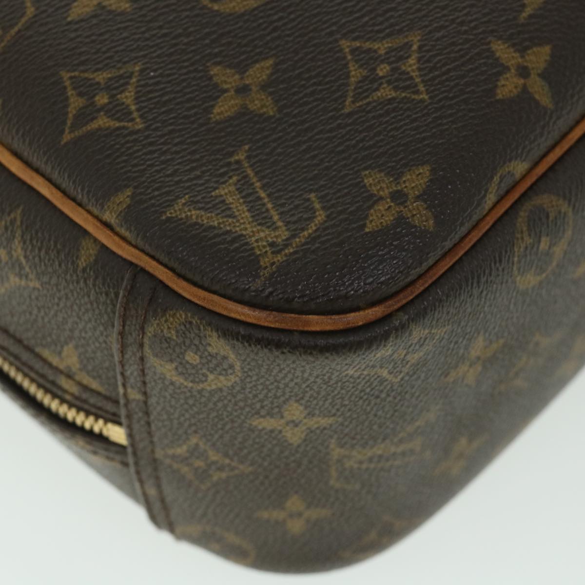 LOUIS VUITTON Monogram Trouville Hand Bag M42228 LV Auth 54597