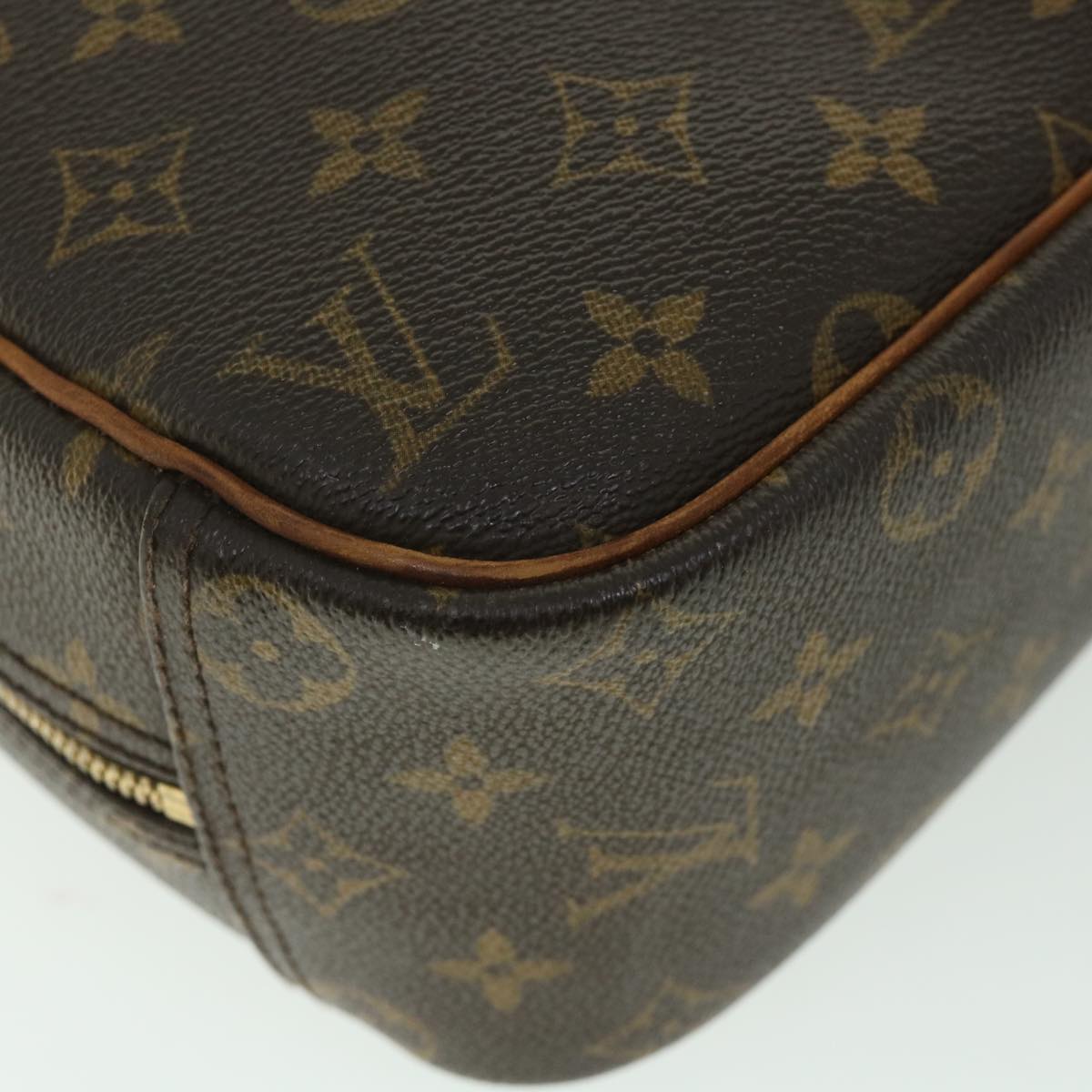 LOUIS VUITTON Monogram Trouville Hand Bag M42228 LV Auth 54597