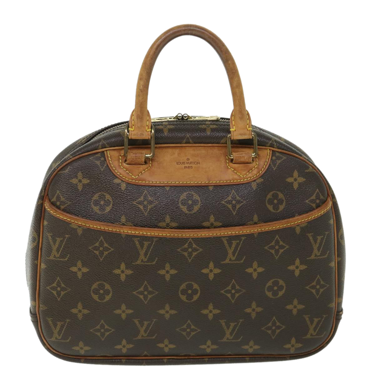 LOUIS VUITTON Monogram Trouville Hand Bag M42228 LV Auth 54597