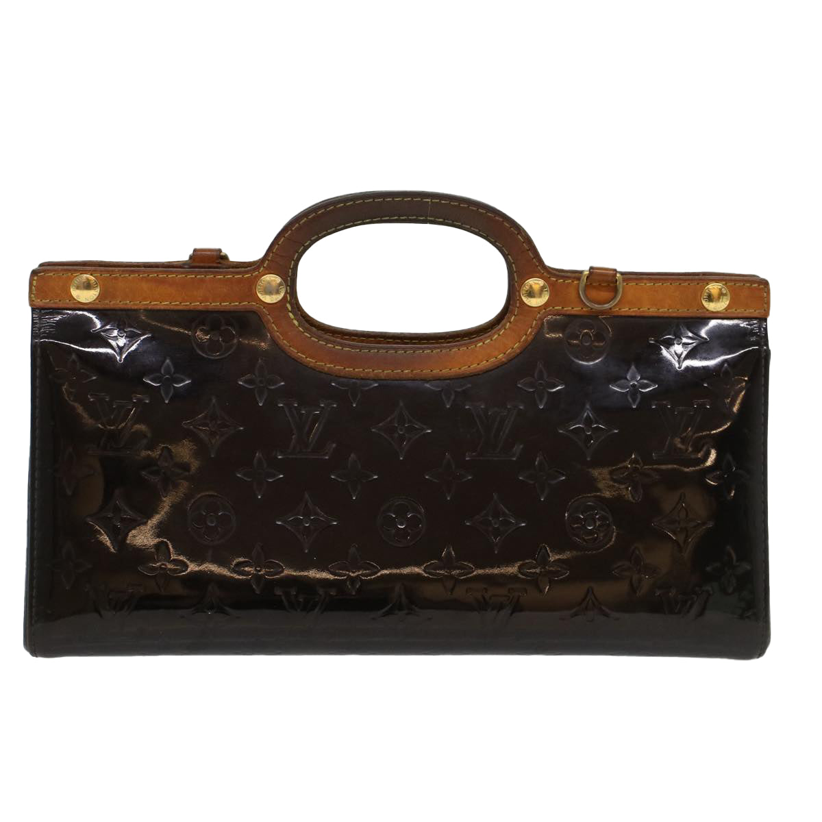 LOUIS VUITTON Monogram Vernis Roxbury Drive Hand Bag Amarante M91995 Auth 54603 - 0