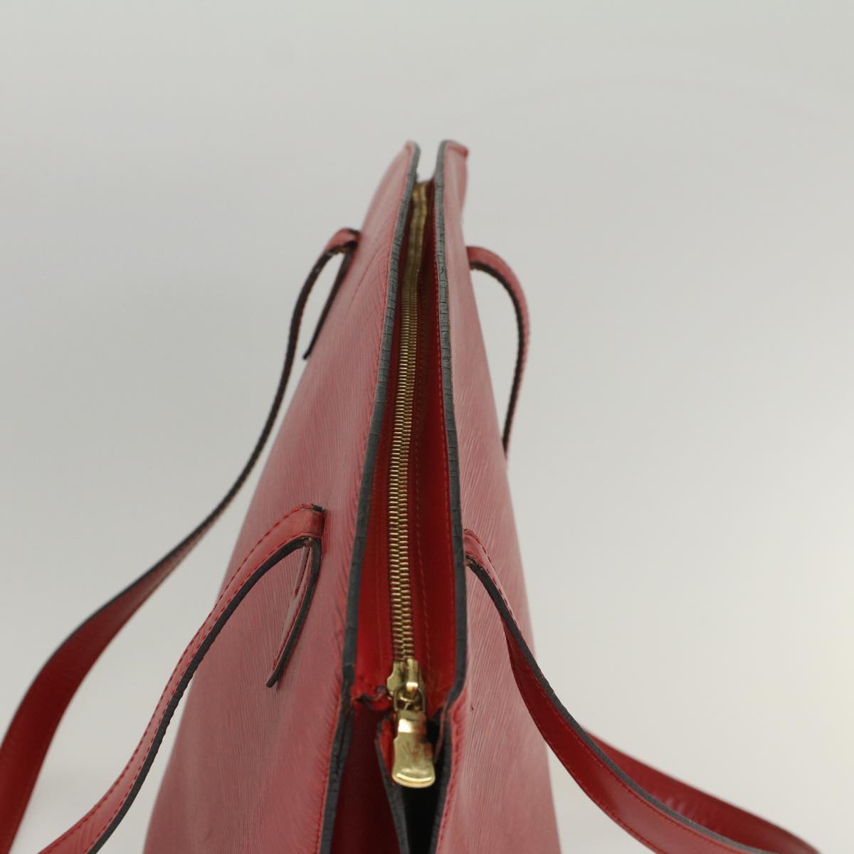 LOUIS VUITTON Epi Saint Jacques Shopping Shoulder Bag Red M52277 LV Auth 54605