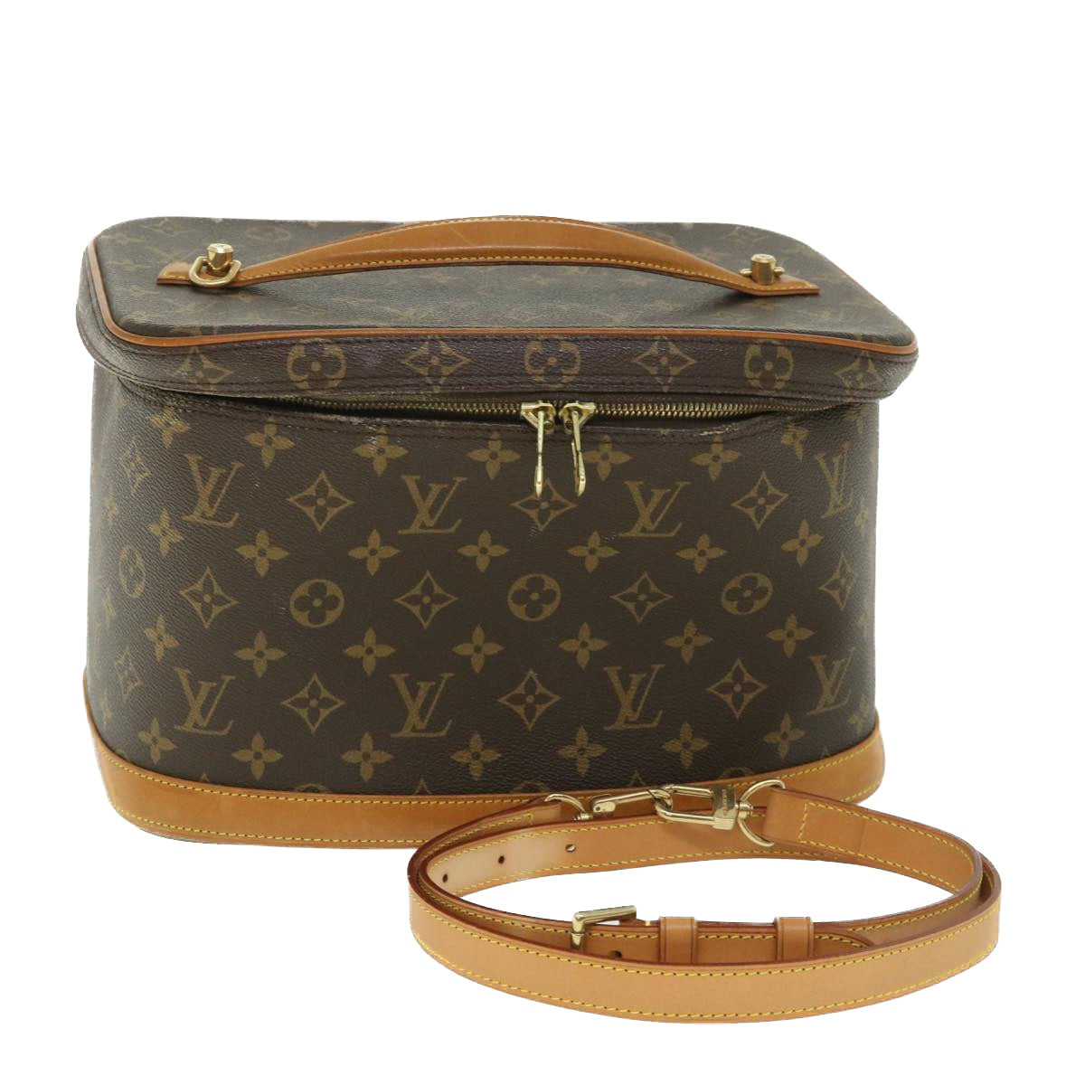 LOUIS VUITTON Monogram Nice Hand Bag 2way M47280 LV Auth 54612