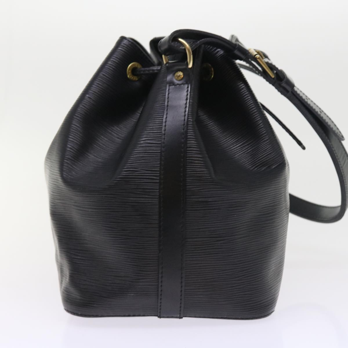 LOUIS VUITTON Epi Petit Noe Shoulder Bag Black M44102 LV Auth 54636