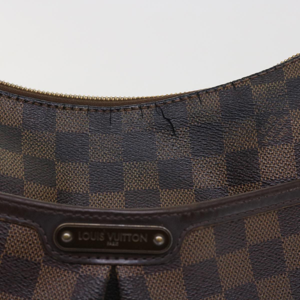 LOUIS VUITTON Damier Ebene Bloomsbury PM Shoulder Bag N42251 LV Auth 54641