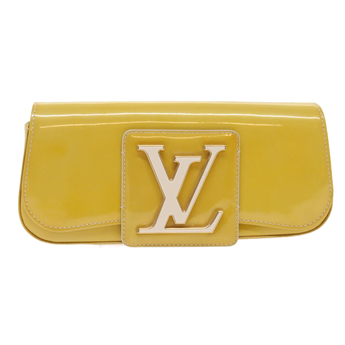 LOUIS VUITTON Monogram Vernis Pochette Sobie Clutch Bag Broncorail LV Auth 54642