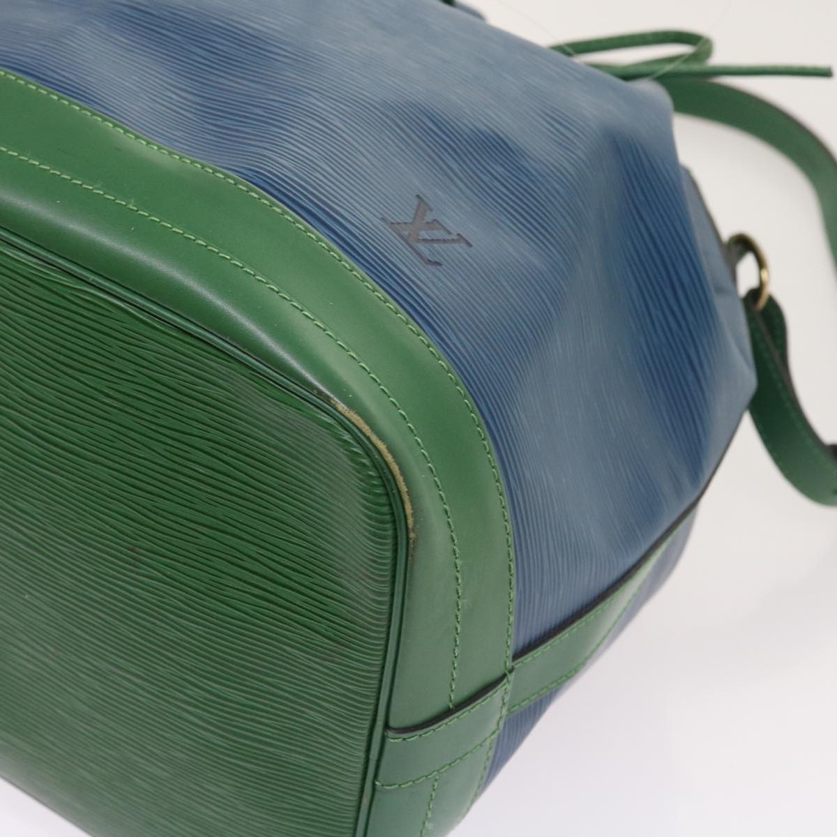 LOUIS VUITTON Epi Bicolor Noe Shoulder Bag Green Blue M44044 LV Auth 54646