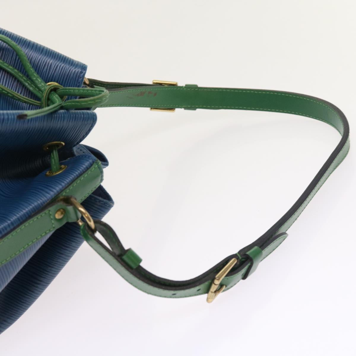 LOUIS VUITTON Epi Bicolor Noe Shoulder Bag Green Blue M44044 LV Auth 54646