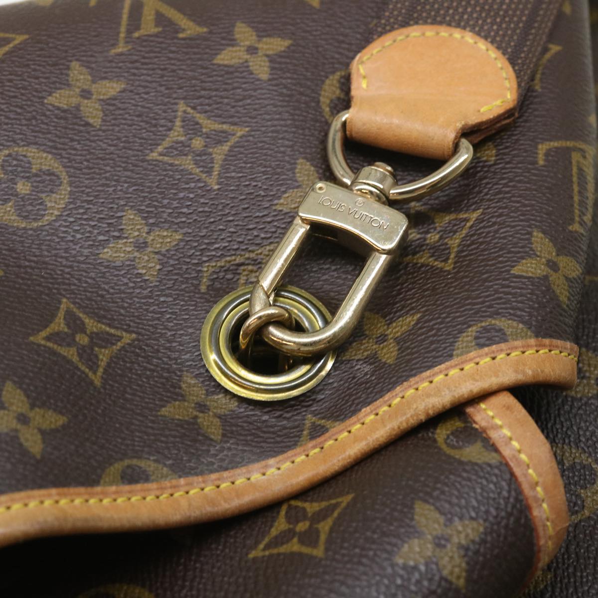 LOUIS VUITTON Monogram Sac Marine Shoulder Bag M41235 LV Auth 54670