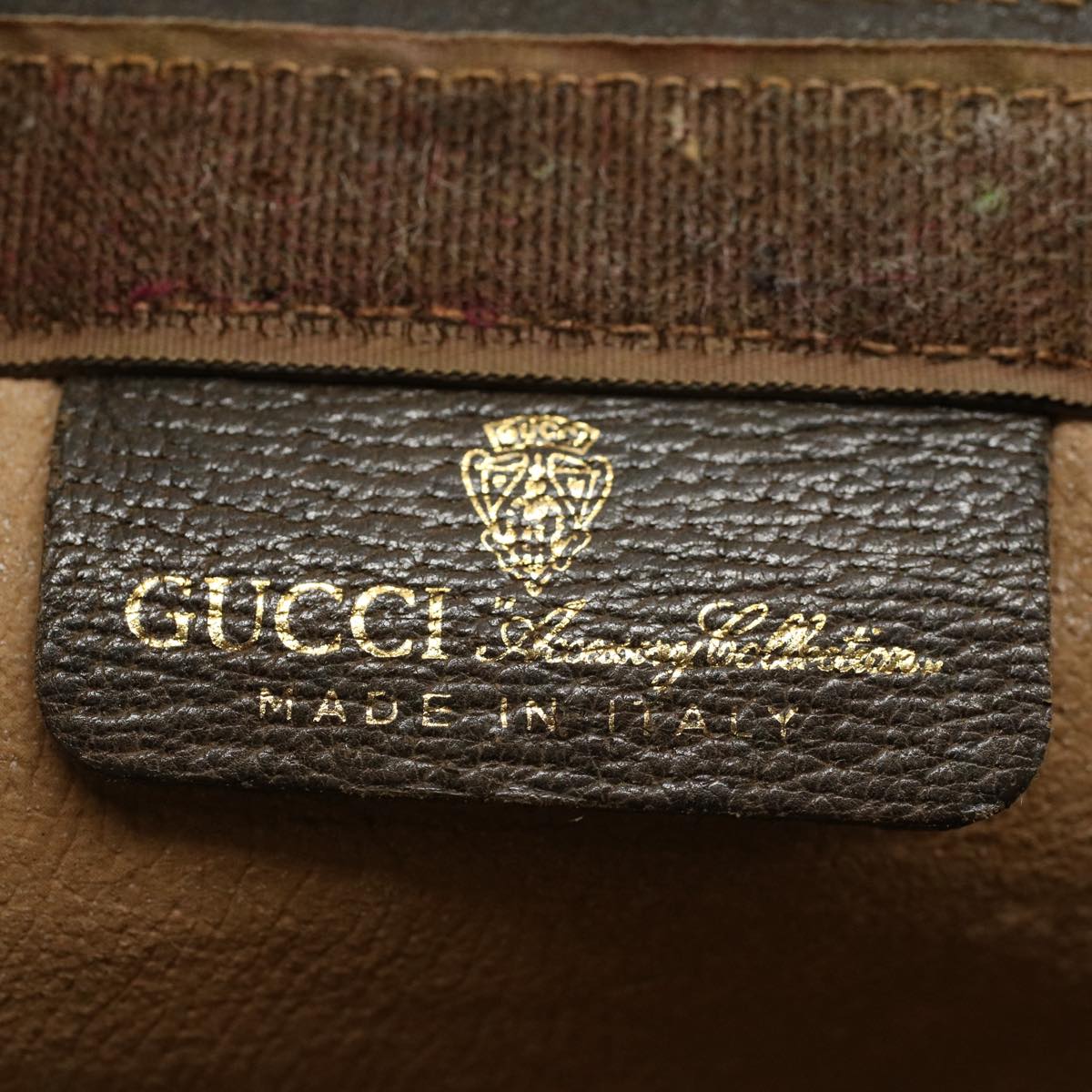 GUCCI GG Canvas Web Sherry Line Clutch Bag Beige Red 41 011 2125 28 Auth 54724