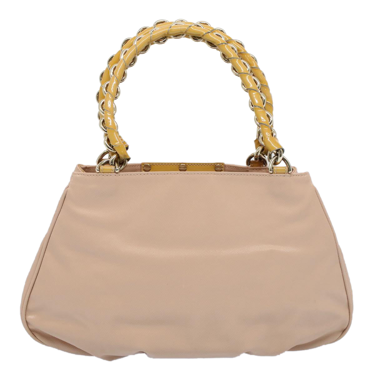 FENDI Chain Hand Bag Nylon Pink Auth 54757 - 0