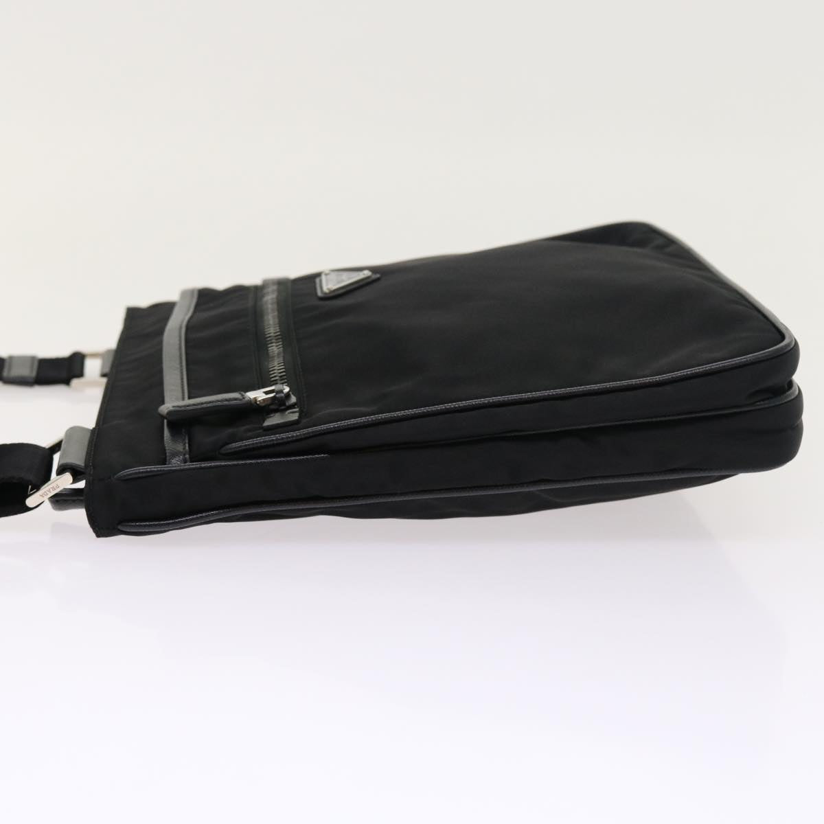 PRADA Shoulder Bag Nylon Black Auth 54765