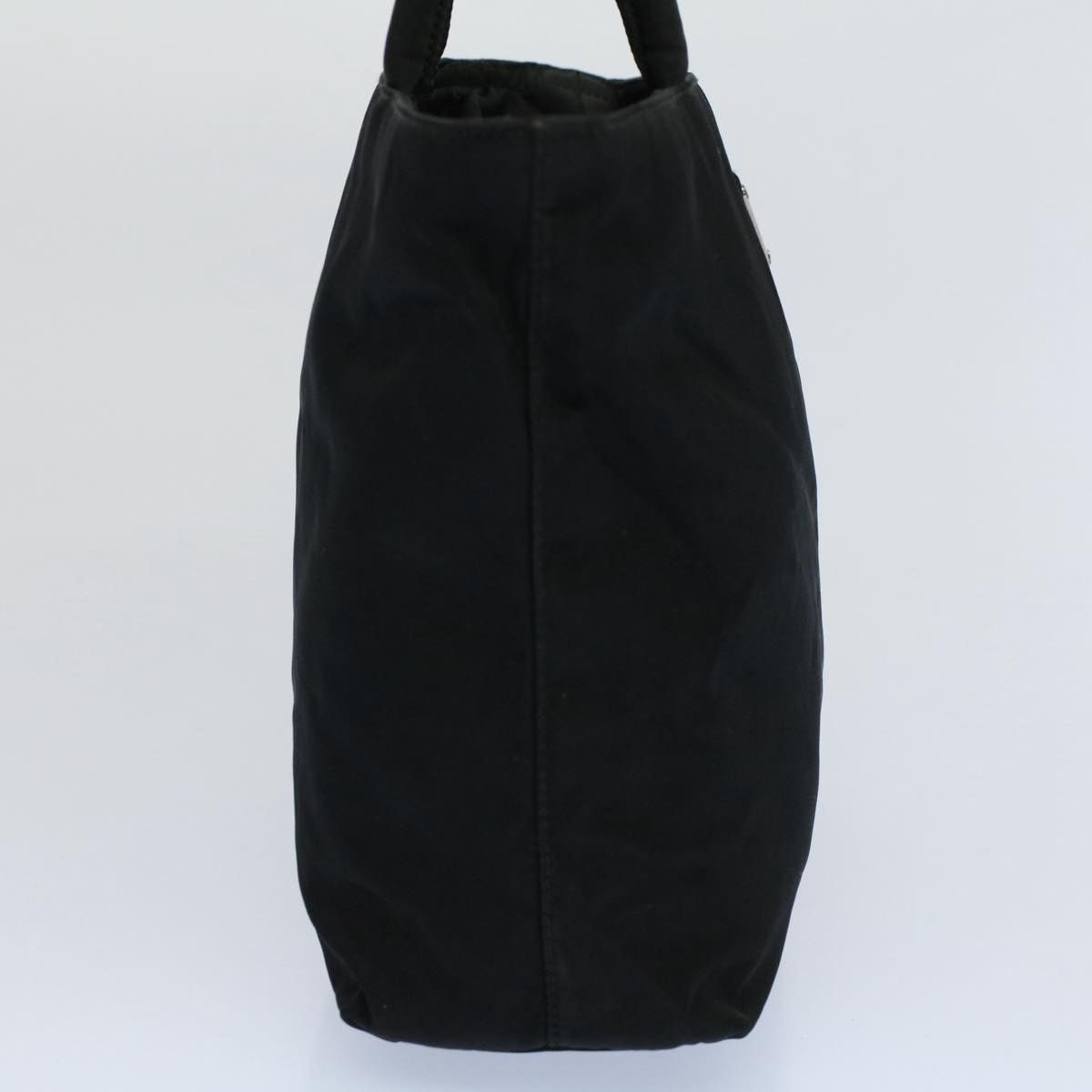 PRADA Hand Bag Nylon Black Auth 54782
