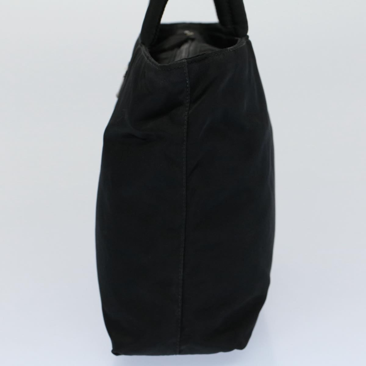 PRADA Hand Bag Nylon Black Auth 54782