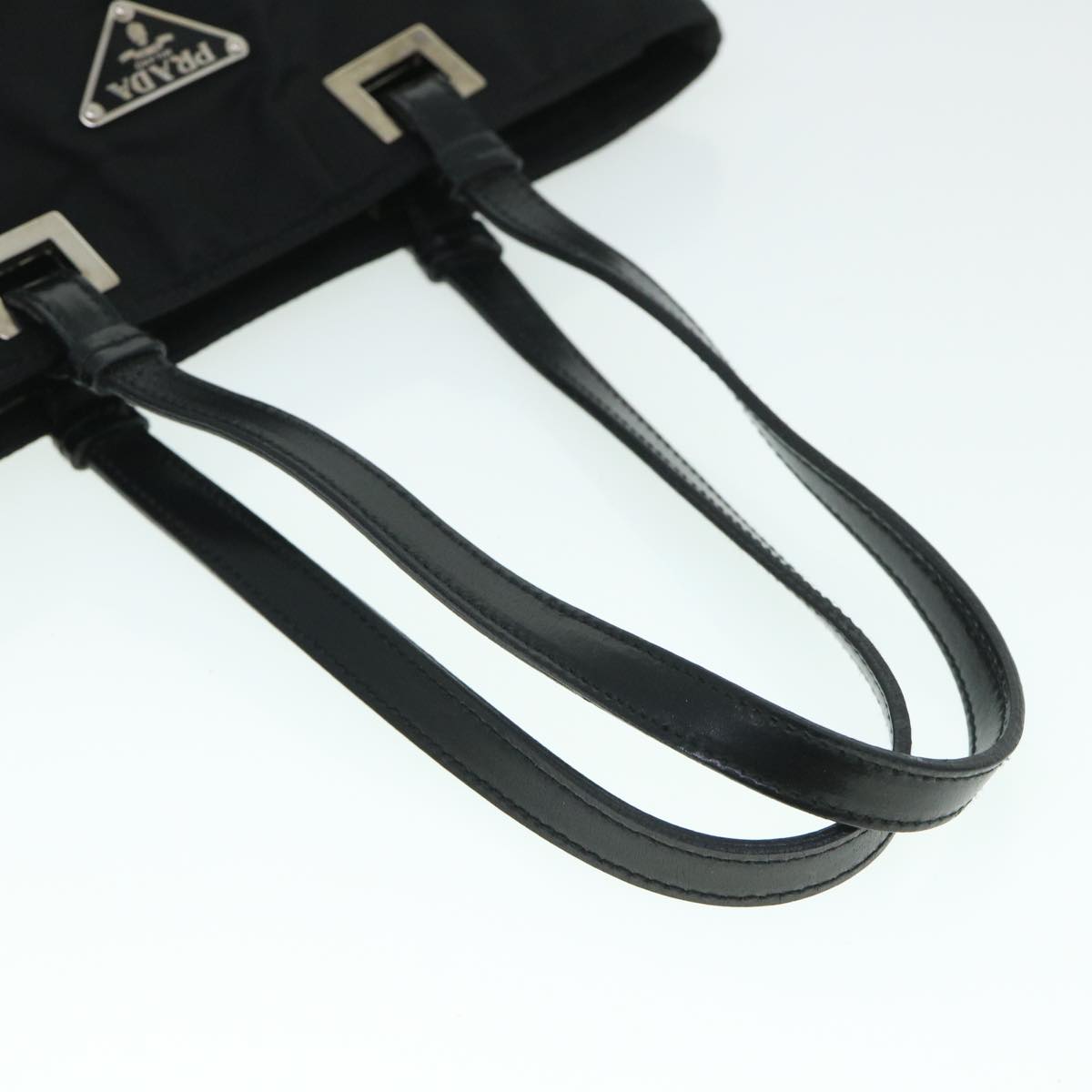 PRADA Shoulder Bag Nylon Black Auth 54783