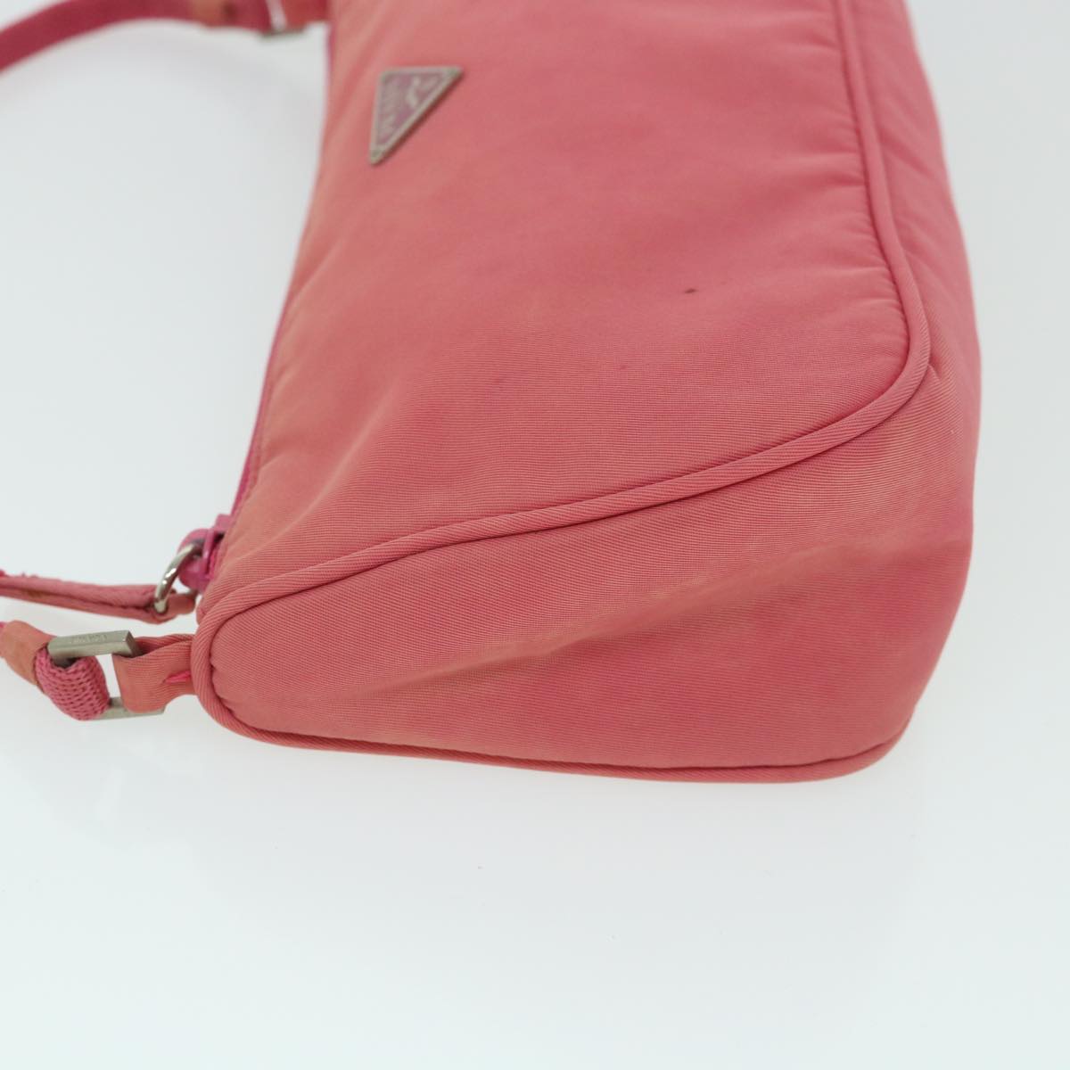 PRADA Accessory Pouch Nylon Pink Auth 54784