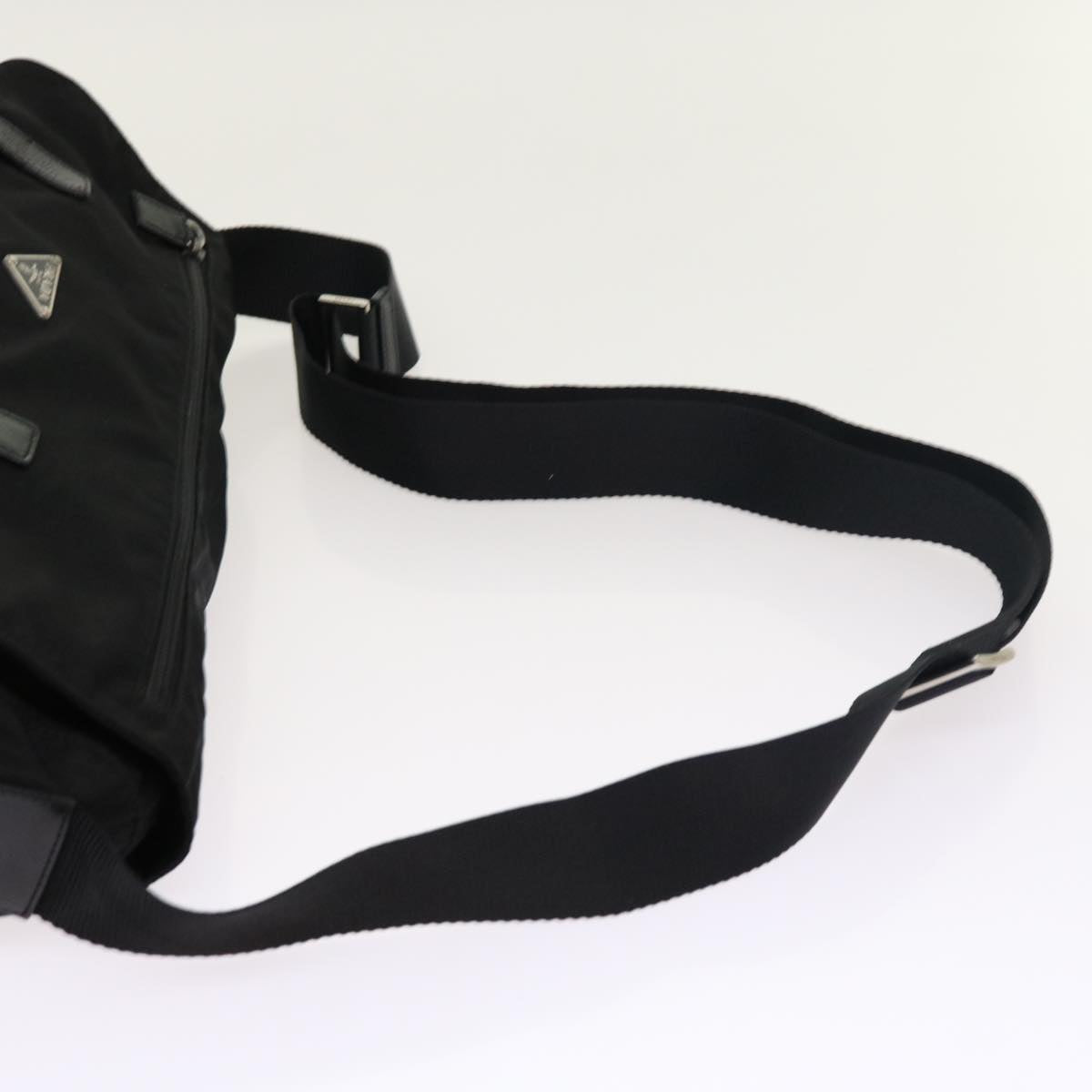 PRADA Shoulder Bag Nylon Black Auth 54785