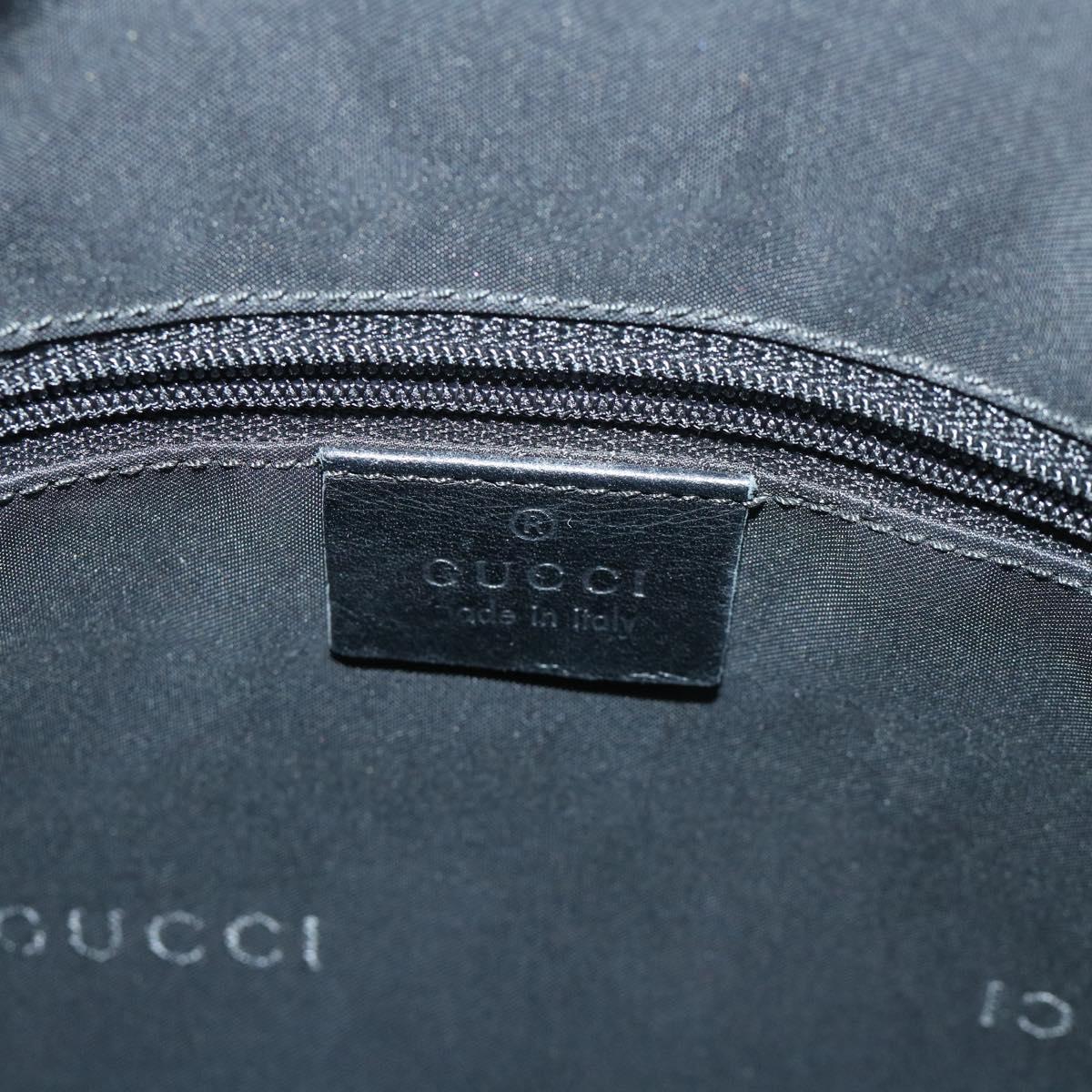 GUCCI Jackie Shoulder Bag Leather Black Auth 54805