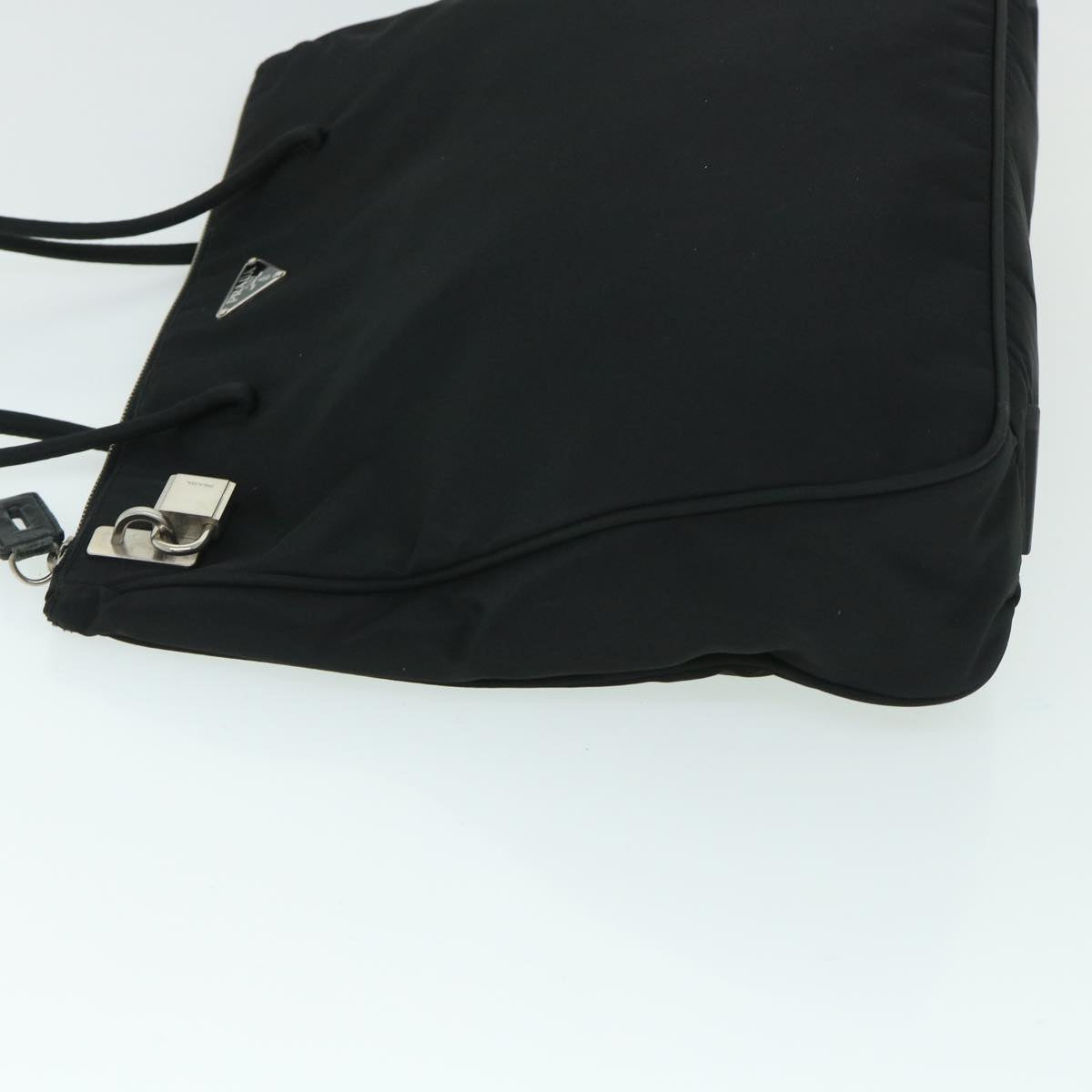 PRADA Tote Bag Nylon Black Auth 54818