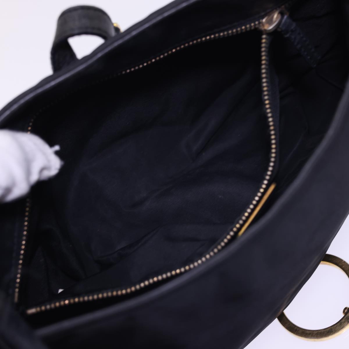 PRADA Shoulder Bag Nylon Black Auth 54819